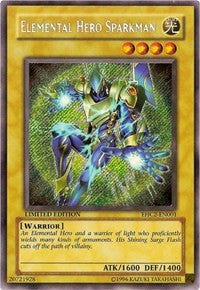 Elemental HERO Sparkman [EHC2-EN001] Secret Rare | North Game Den