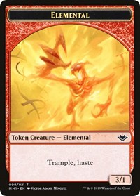 Elemental (009) // Spirit Double-Sided Token [Modern Horizons Tokens] | North Game Den