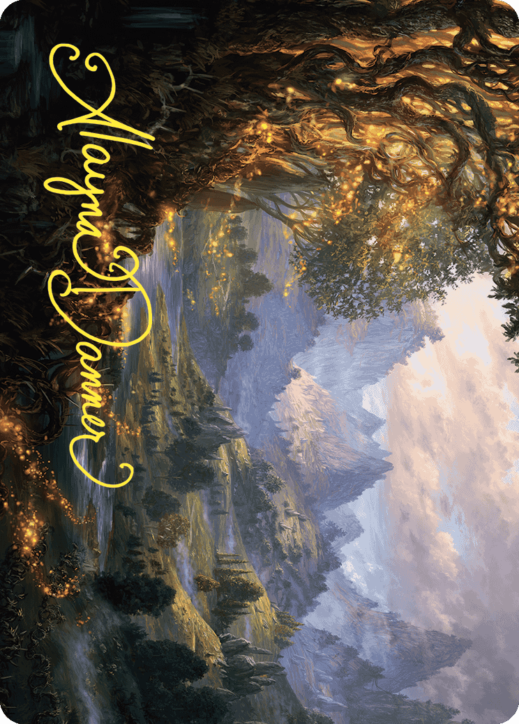 Evolving Wilds Art Card (Gold-Stamped Signature) [Wilds of Eldraine Art Series] | North Game Den