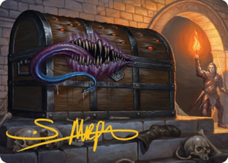 Mimic Art Card (Gold-Stamped Signature) [Dungeons & Dragons: Adventures in the Forgotten Realms Art Series] | North Game Den