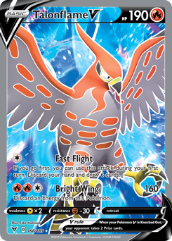 Talonflame V (168/185) [Sword & Shield: Vivid Voltage] | North Game Den