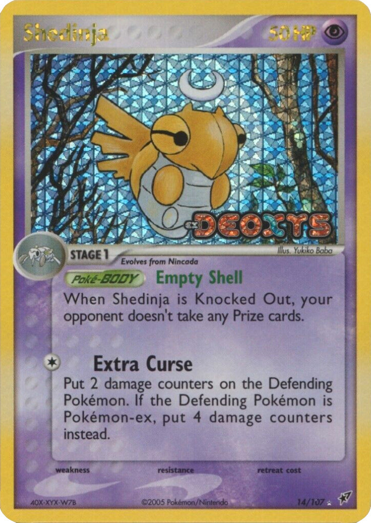 Shedinja (14/107) (Stamped) [EX: Deoxys] | North Game Den