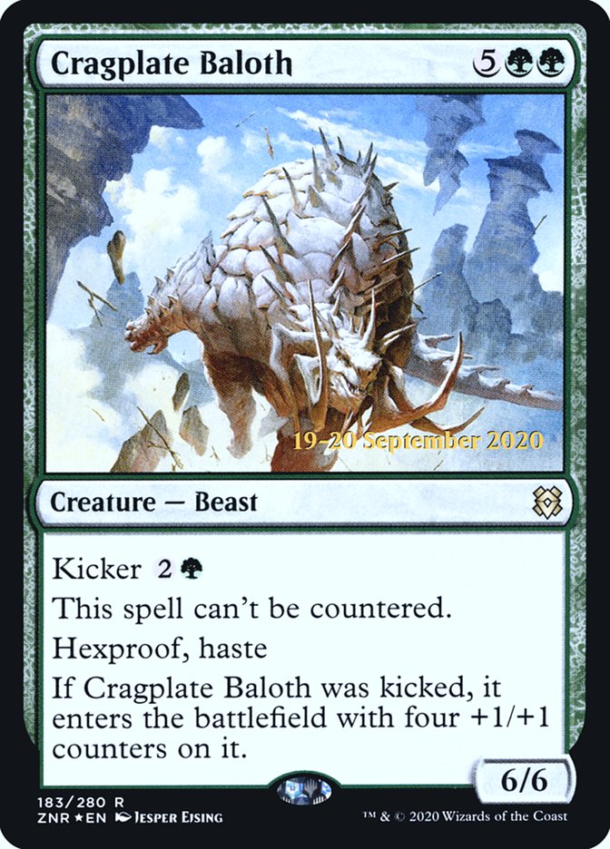 Cragplate Baloth  [Zendikar Rising Prerelease Promos] | North Game Den