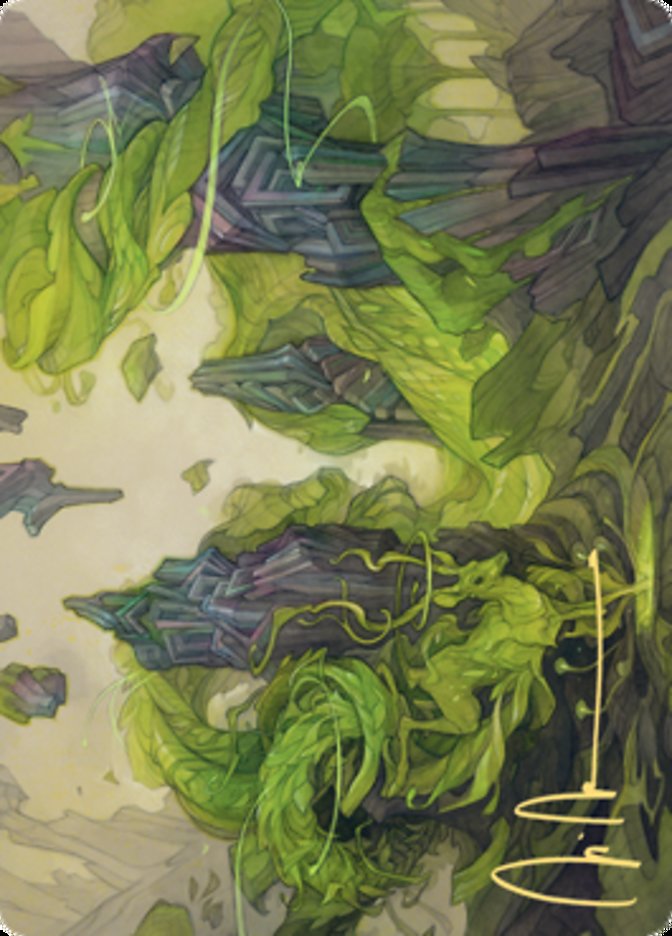 Reclaim the Wastes Art Card (Gold-Stamped Signature) [Zendikar Rising Art Series] | North Game Den