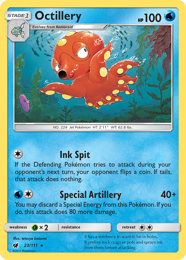 Octillery (23/111) [Sun & Moon: Crimson Invasion] | North Game Den