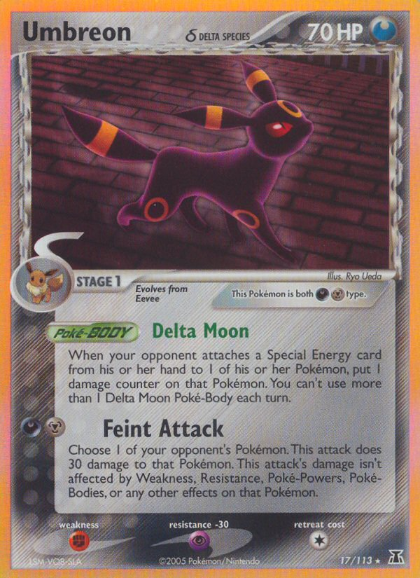 Umbreon (17/113) (Delta Species) [EX: Delta Species] | North Game Den