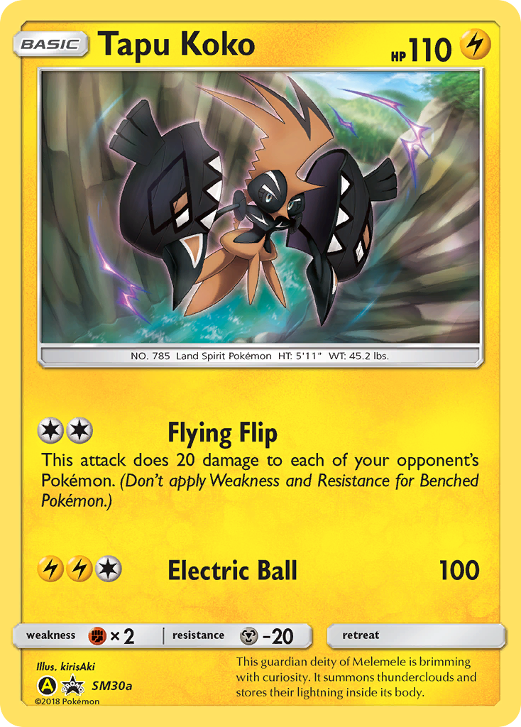 Tapu Koko (SM30a) [Sun & Moon: Black Star Promos] | North Game Den