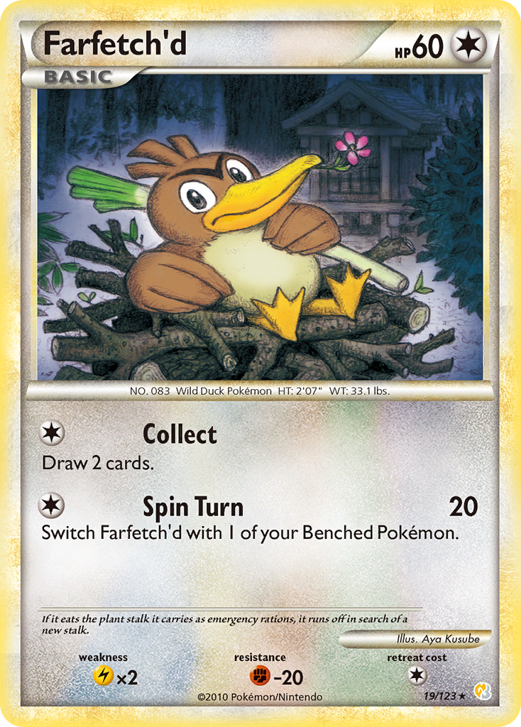Farfetch'd (19/123) [HeartGold & SoulSilver: Base Set] | North Game Den