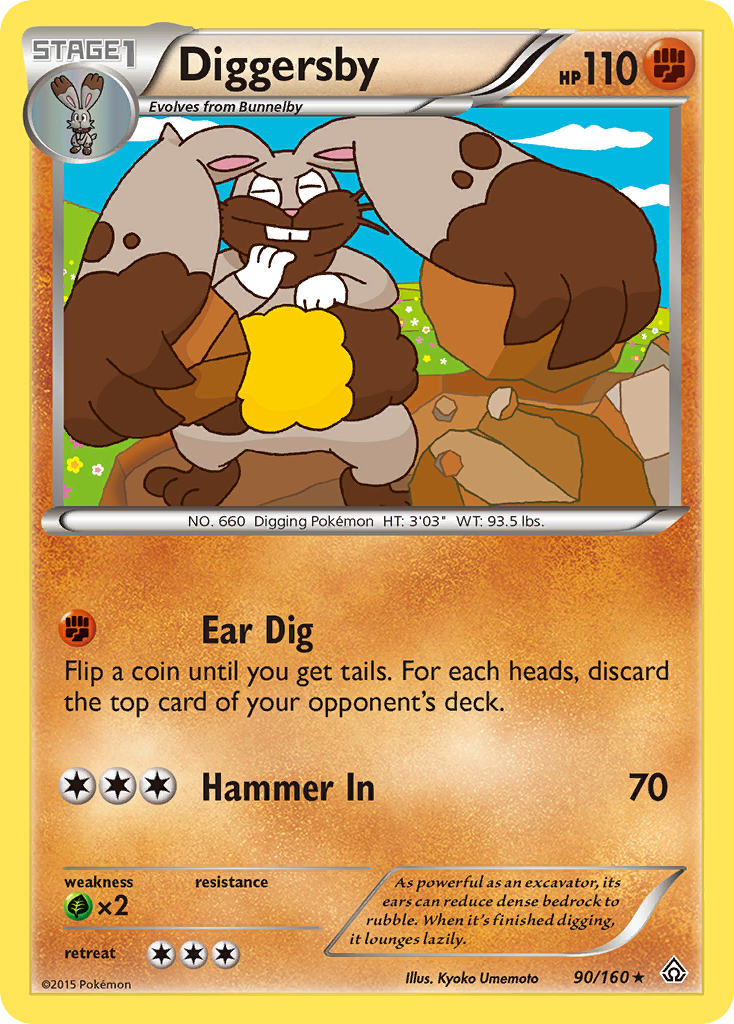 Diggersby (90/160) [XY: Primal Clash] | North Game Den