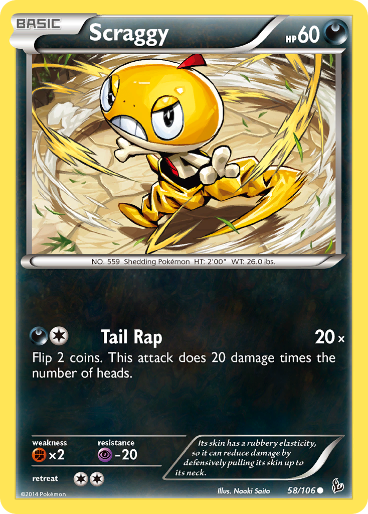 Scraggy (58/106) [XY: Flashfire] | North Game Den