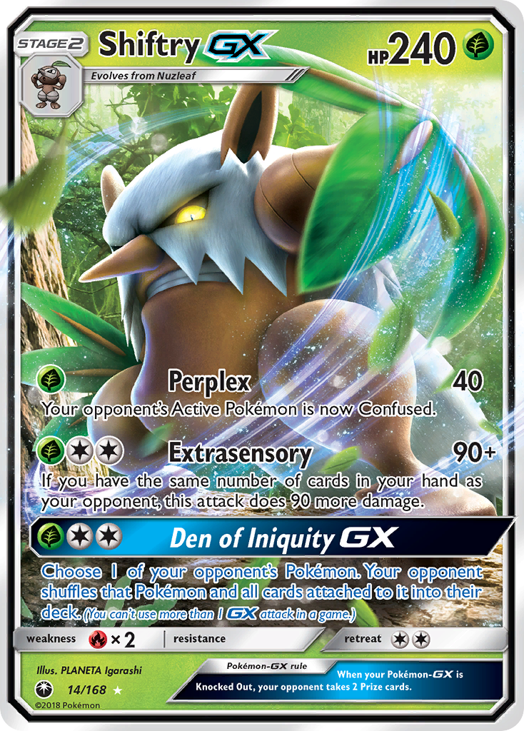 Shiftry GX (14/168) [Sun & Moon: Celestial Storm] | North Game Den