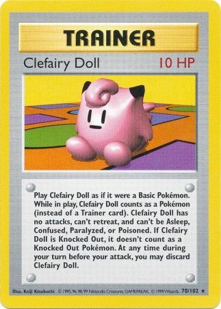 Clefairy Doll (70/102) [Base Set Shadowless Unlimited] | North Game Den