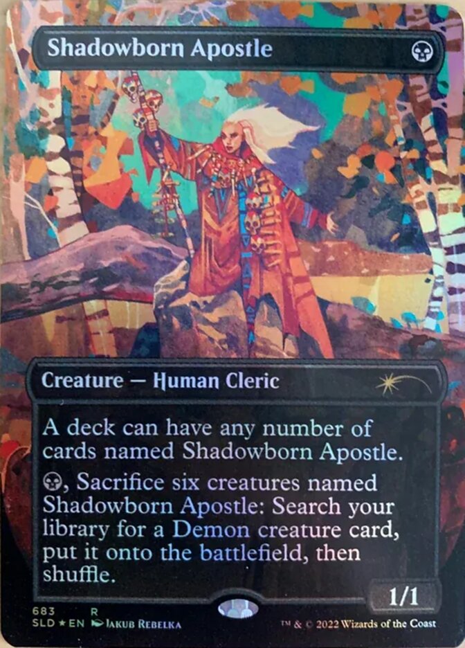 Shadowborn Apostle (Borderless) (683) [Secret Lair Drop Promos] | North Game Den