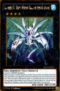 Number 37: Hope Woven Dragon Spider Shark [PGL3-EN007] Gold Secret Rare | North Game Den