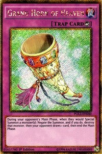 Grand Horn of Heaven [PGL3-EN040] Gold Secret Rare | North Game Den