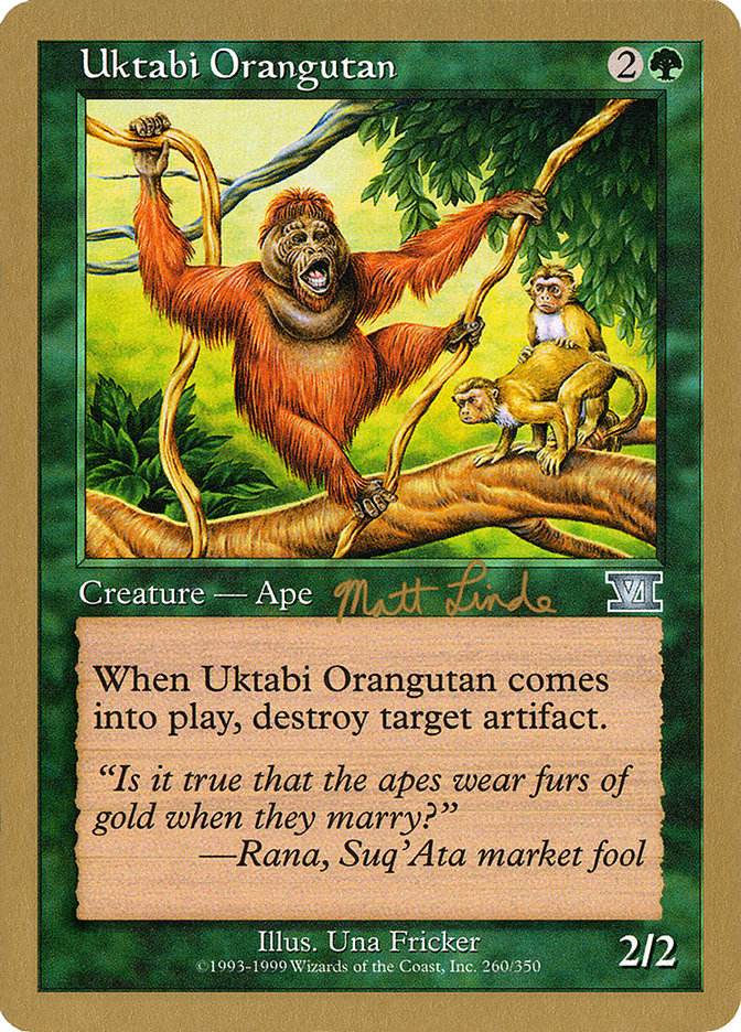 Uktabi Orangutan (Matt Linde) [World Championship Decks 1999] | North Game Den