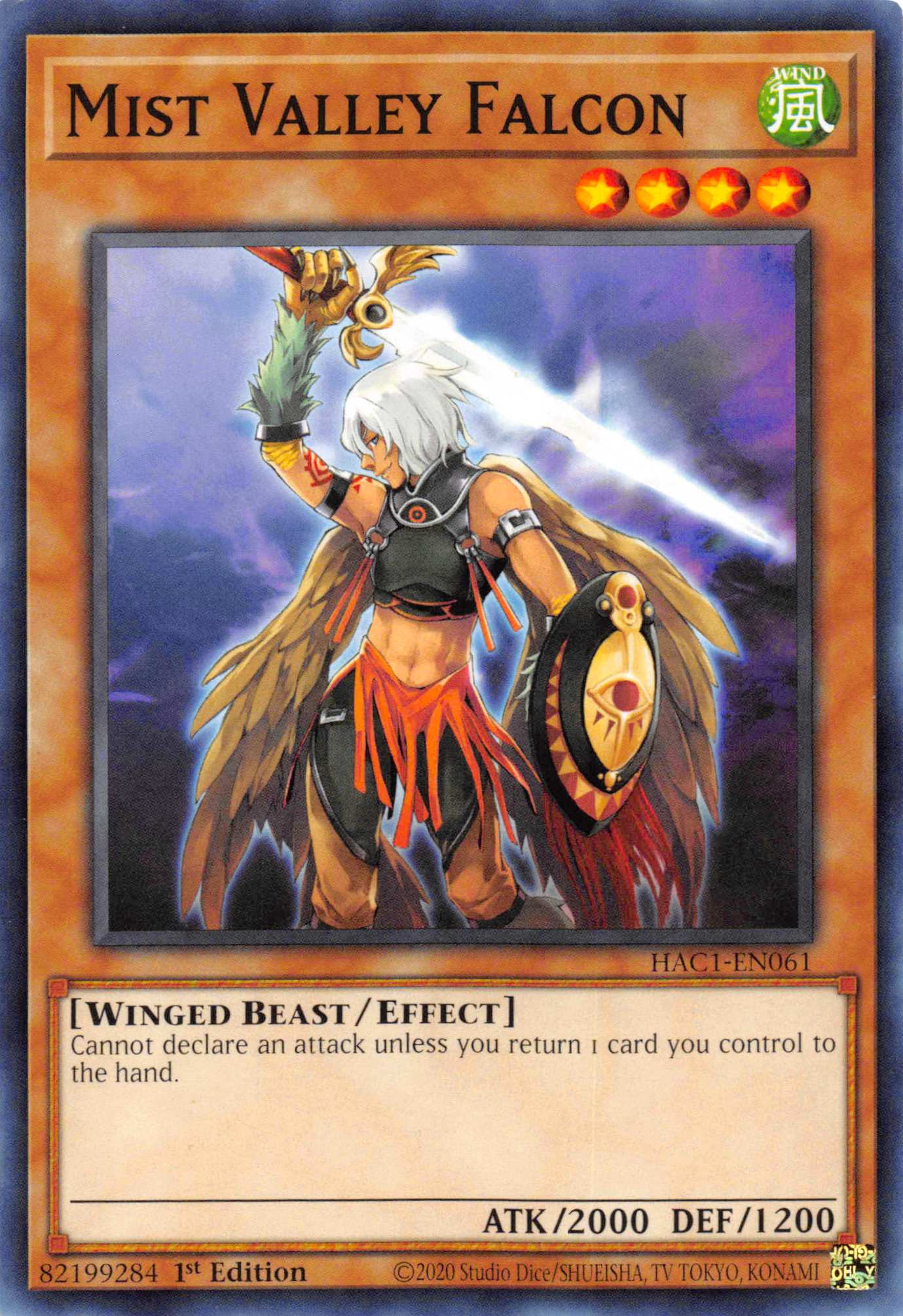 Mist Valley Falcon [HAC1-EN061] Common | North Game Den