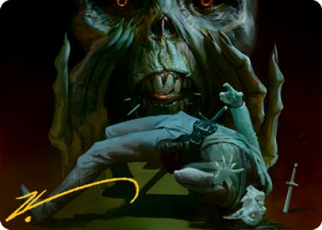 Power Word Kill Art Card (Gold-Stamped Signature) [Dungeons & Dragons: Adventures in the Forgotten Realms Art Series] | North Game Den