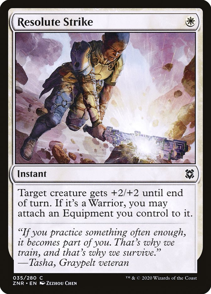 Resolute Strike [Zendikar Rising] | North Game Den