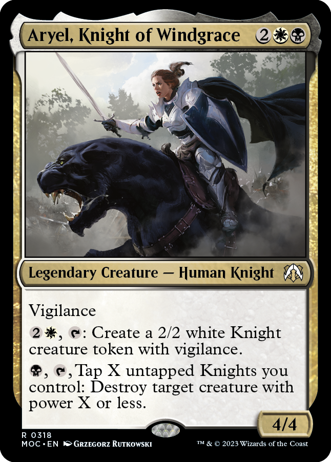 Aryel, Knight of Windgrace [March of the Machine Commander] | North Game Den