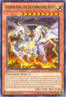 Thunder King, the Lightningstrike Kaiju [SHVI-EN087] Rare | North Game Den
