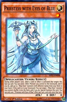 Priestess with Eyes of Blue [SHVI-EN098] Super Rare | North Game Den