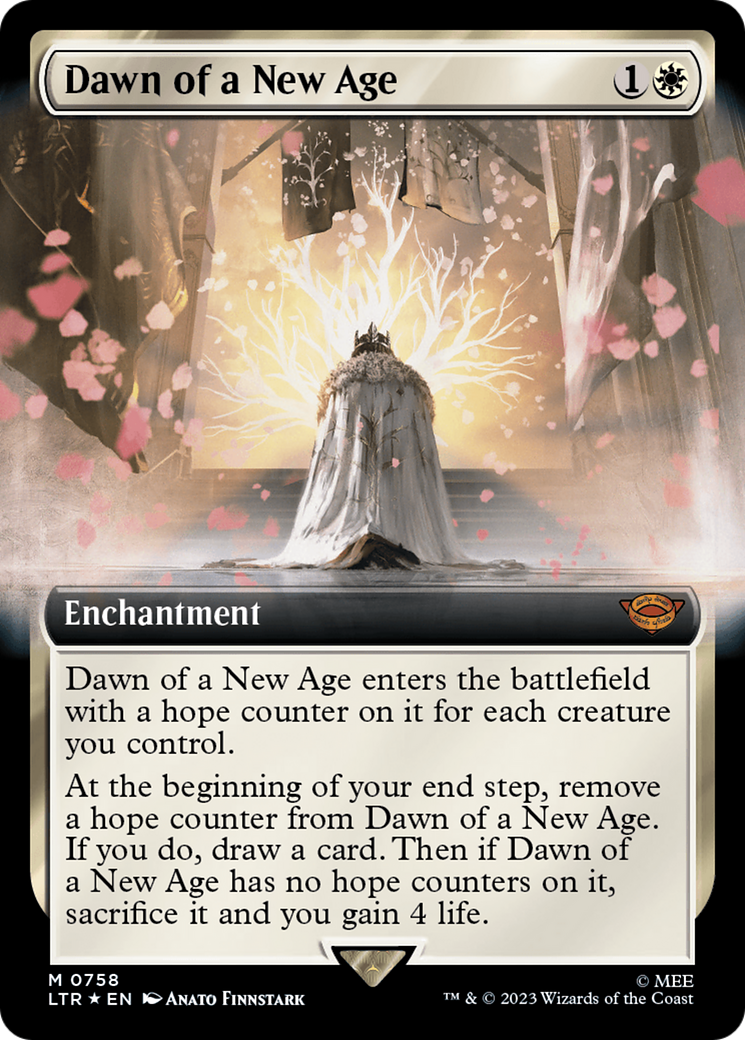 Dawn of a New Age (Extended Art) (Surge Foil) [The Lord of the Rings: Tales of Middle-Earth] | North Game Den