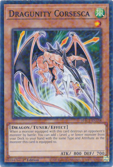Dragunity Corsesca (Duel Terminal) [HAC1-EN158] Common | North Game Den