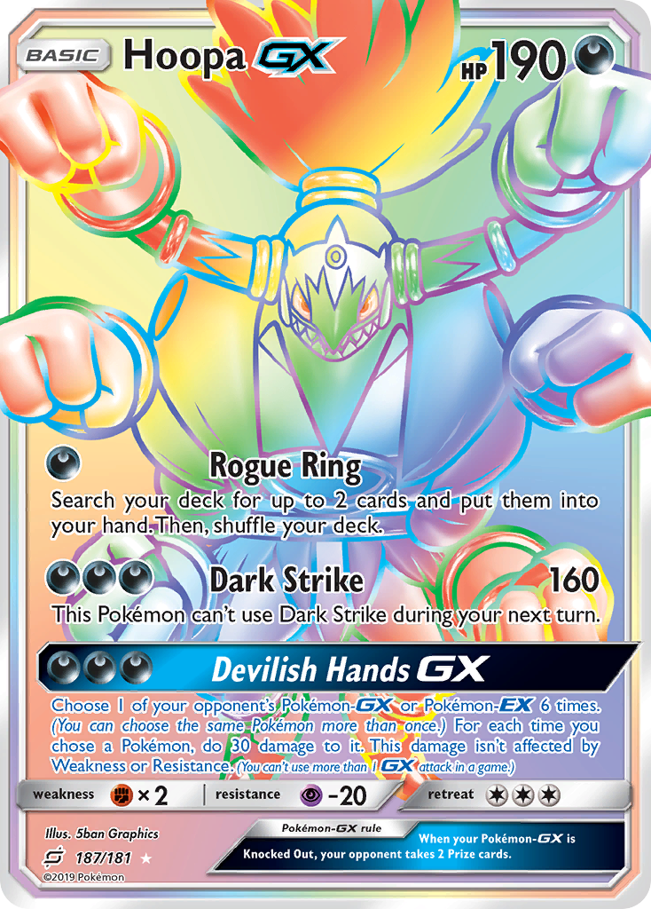 Hoopa GX (187/181) [Sun & Moon: Team Up] | North Game Den