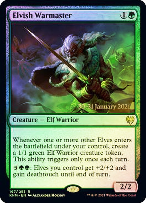 Elvish Warmaster  [Kaldheim Prerelease Promos] | North Game Den