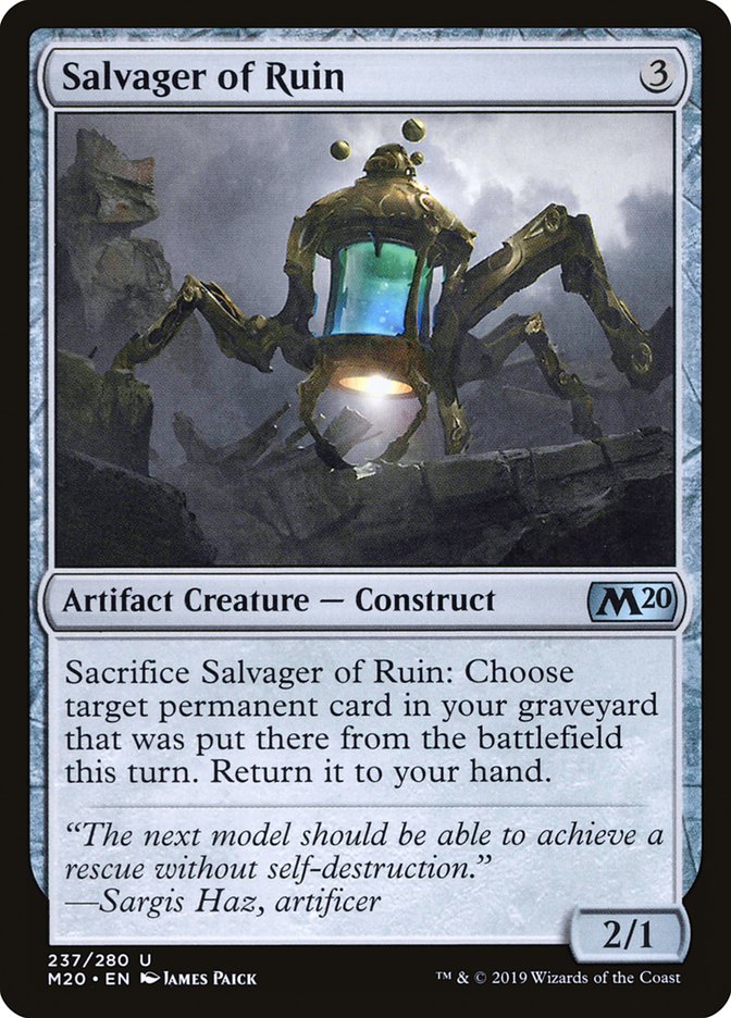 Salvager of Ruin [Core Set 2020] | North Game Den
