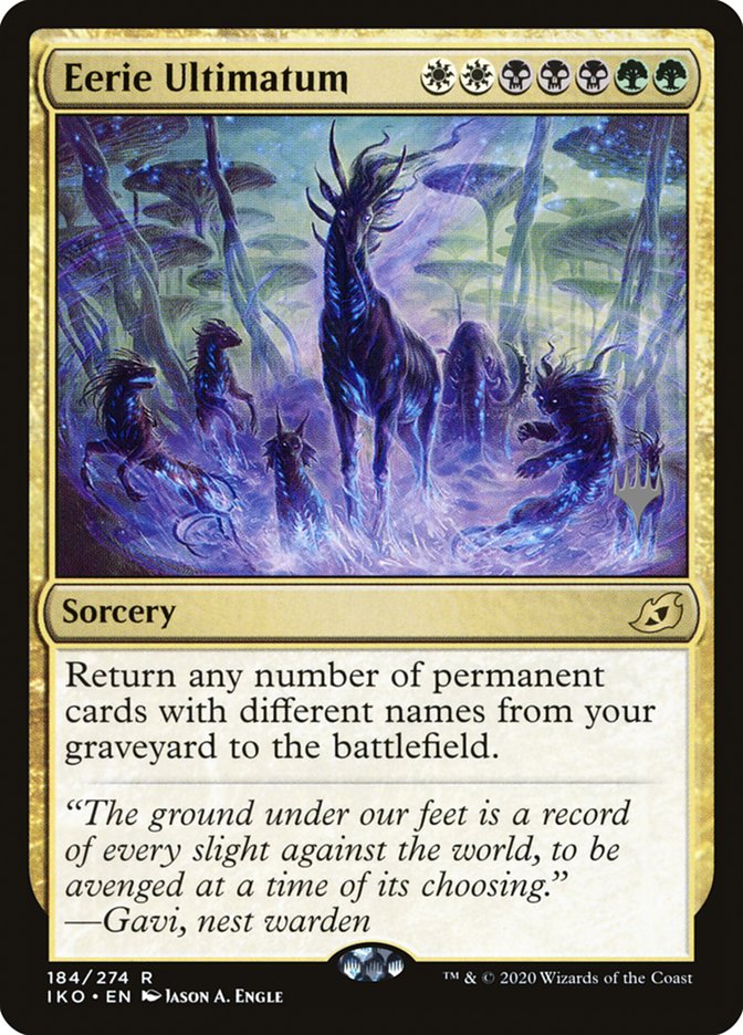 Eerie Ultimatum (Promo Pack) [Ikoria: Lair of Behemoths Promos] | North Game Den