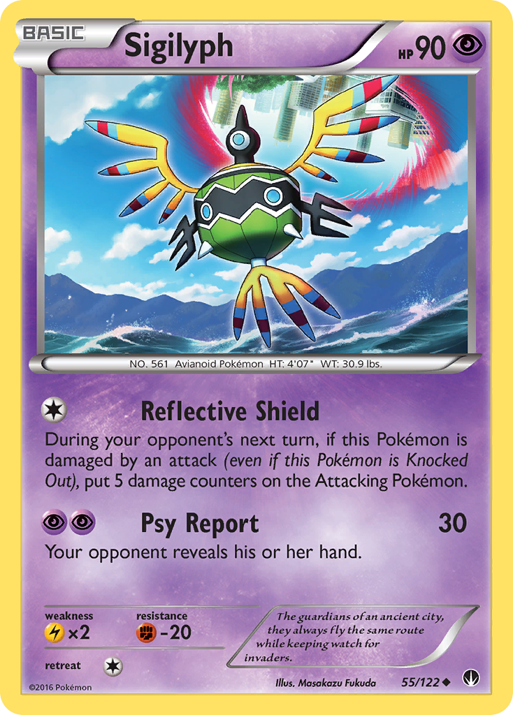 Sigilyph (55/122) [XY: BREAKpoint] | North Game Den