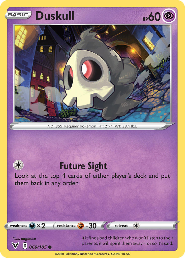 Duskull (069/185) [Sword & Shield: Vivid Voltage] | North Game Den