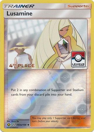 Lusamine (153a/156) (League Challenge Alt Art 4th Place) [Sun & Moon: Ultra Prism] | North Game Den