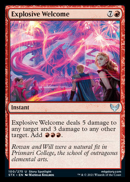 Explosive Welcome [Strixhaven: School of Mages] | North Game Den