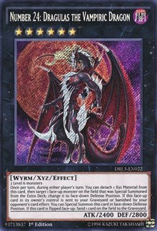 Number 24: Dragulas the Vampiric Dragon [DRL3-EN022] Secret Rare | North Game Den