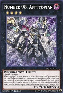 Number 98: Antitopian [DRL3-EN027] Secret Rare | North Game Den