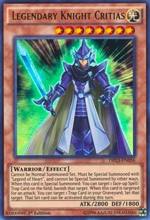 Legendary Knight Critias [DRL3-EN056] Ultra Rare | North Game Den