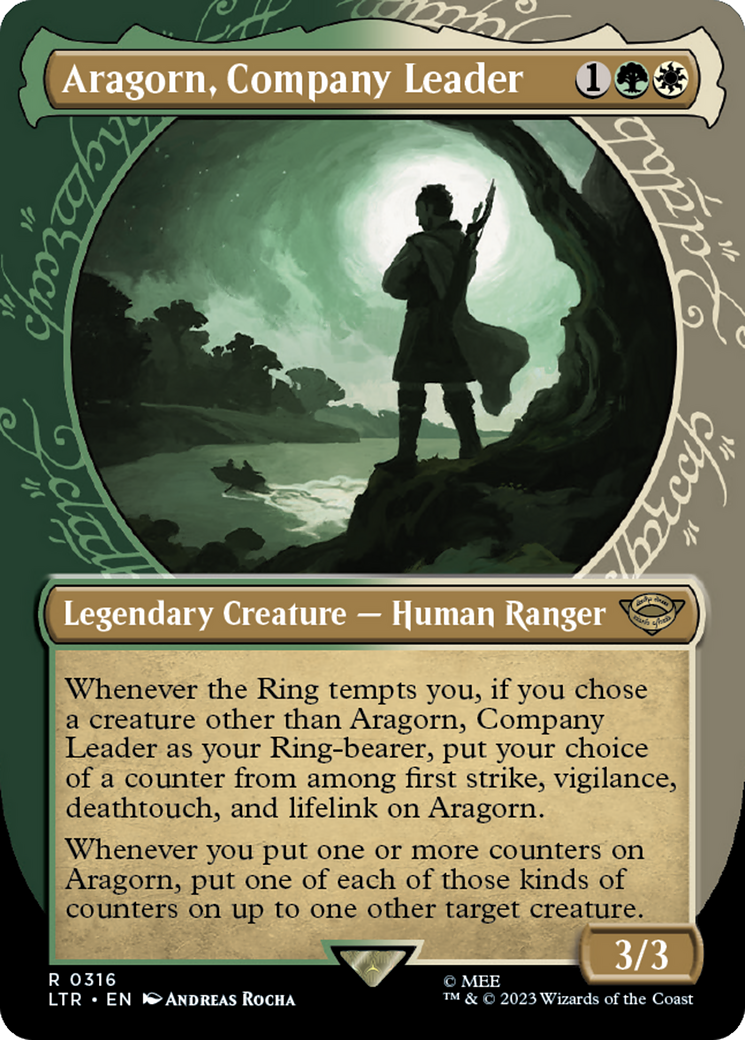 Aragorn, Company Leader (Showcase Ring Frame) [The Lord of the Rings: Tales of Middle-Earth] | North Game Den