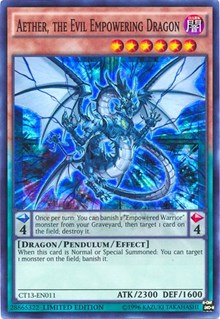 Aether, the Evil Empowering Dragon [CT13-EN011] Super Rare | North Game Den