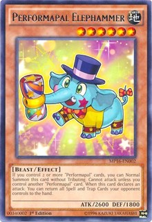 Performapal Elephammer [MP16-EN002] Rare | North Game Den