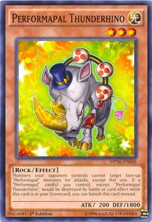 Performapal Thunderhino [MP16-EN045] Common | North Game Den