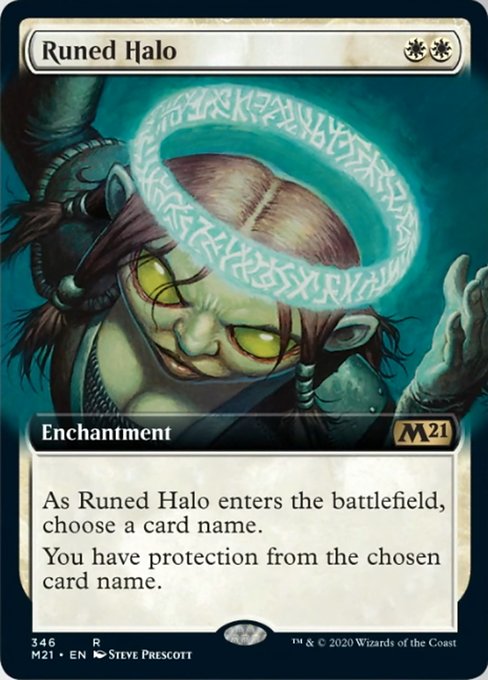 Runed Halo (Extended Art) [Core Set 2021] | North Game Den