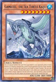 Gameciel, the Sea Turtle Kaiju [MP16-EN164] Rare | North Game Den