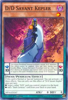 D/D Savant Kepler [MP16-EN167] Common | North Game Den