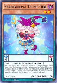 Performapal Trump Girl [MP16-EN178] Common | North Game Den