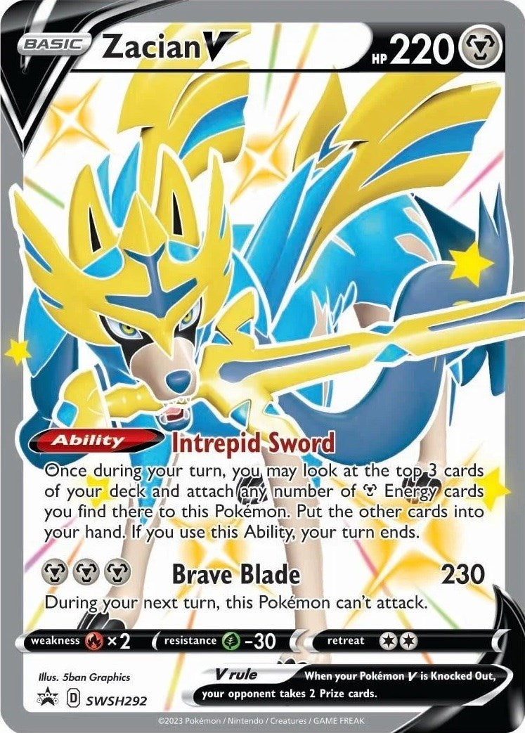 Zacian V (SWSH292) [Sword & Shield: Black Star Promos] | North Game Den