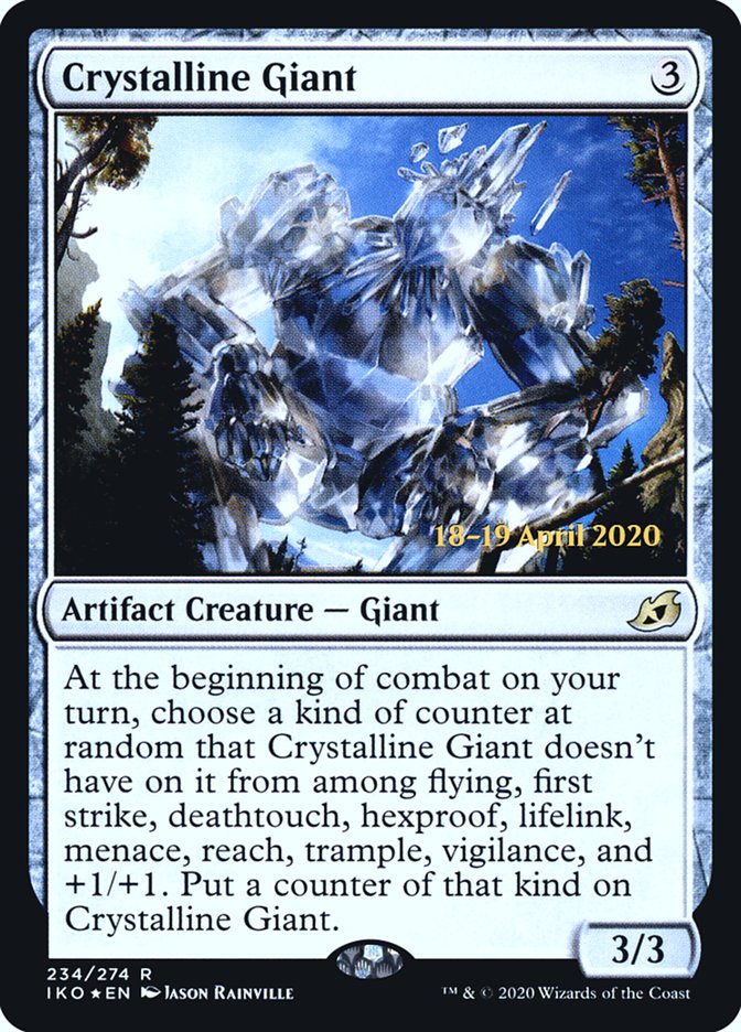 Crystalline Giant  [Ikoria: Lair of Behemoths Prerelease Promos] | North Game Den