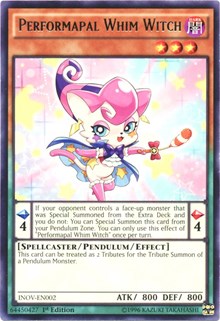 Performapal Whim Witch [INOV-EN002] Rare | North Game Den